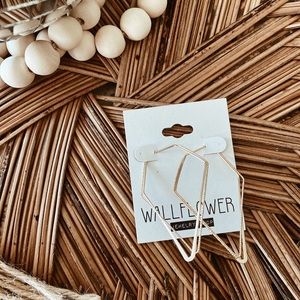 Gold Geometric Earrings- Lightweight